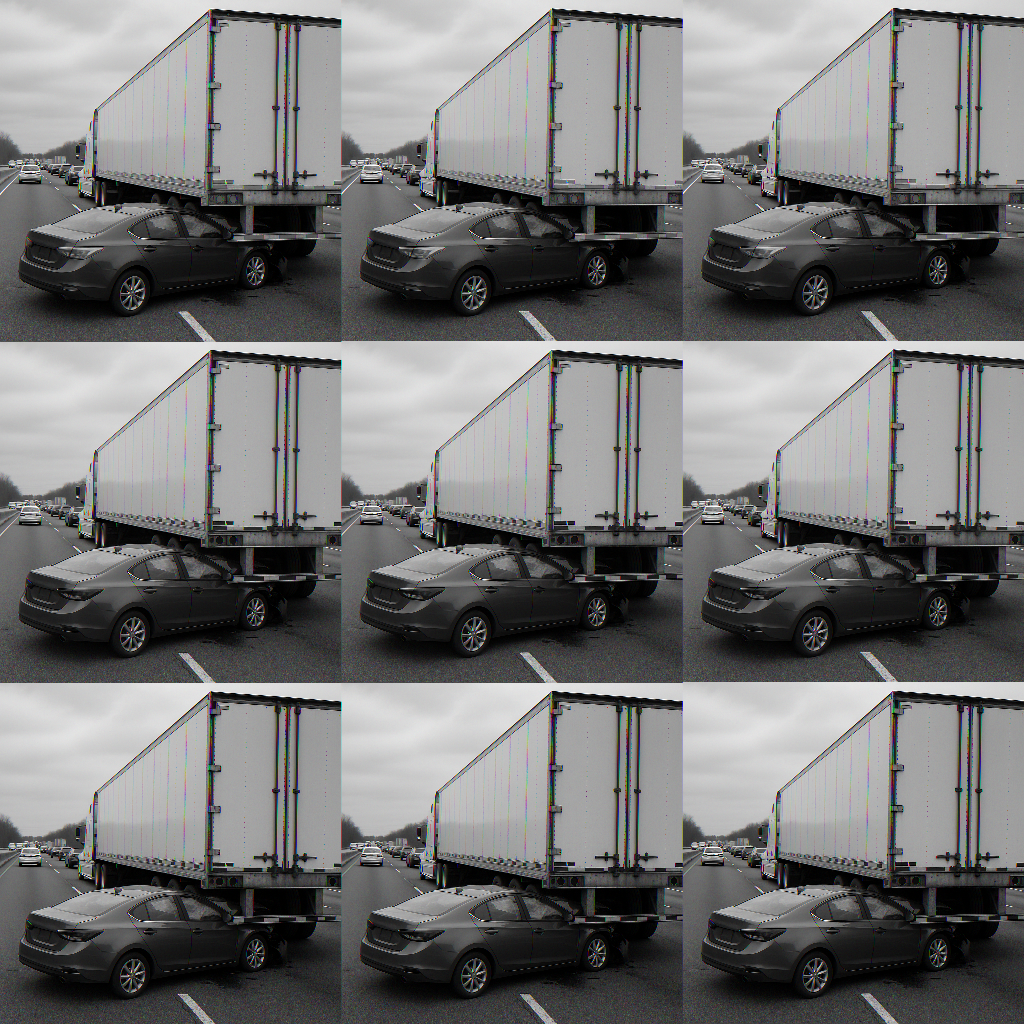 freeway slowdown underride illustration for Underride accident during freeway slowdown