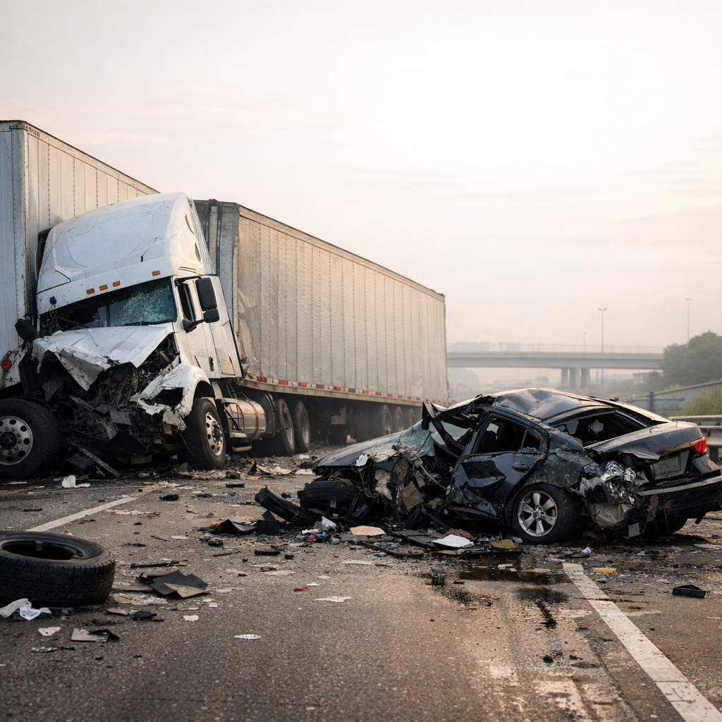 fatal semi highway illustration for Fatal highway crashes involving semi trailers