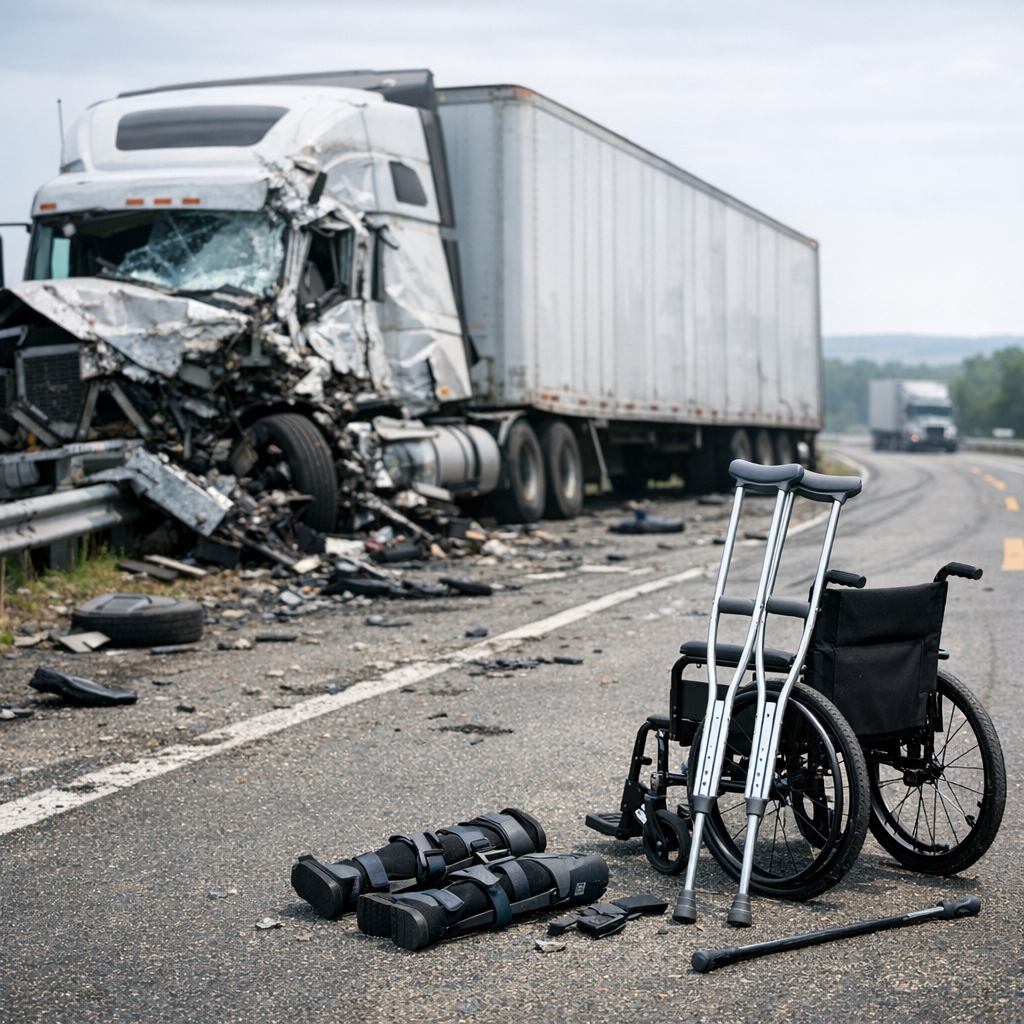 catastrophic injury function loss illustration for Loss of function after catastrophic truck injury