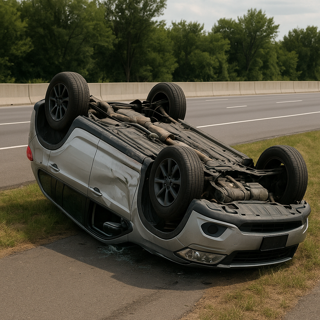 rollover survivability illustration for Why rollover crashes are harder to survive