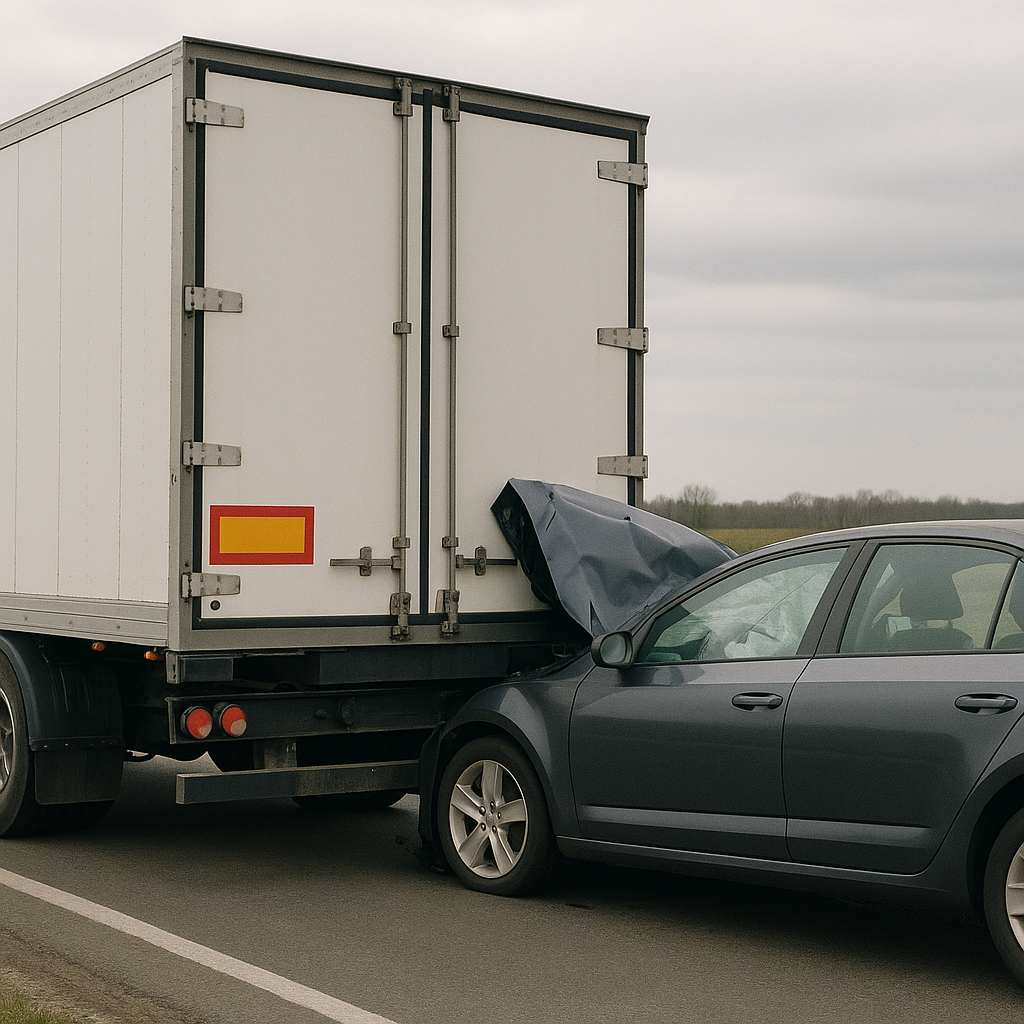 Illustration of Why trailer rear design matters in crashes