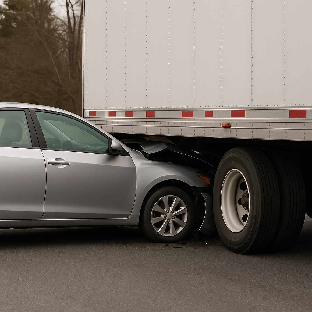 trailer underride risk illustration for Why trailers create underride risks