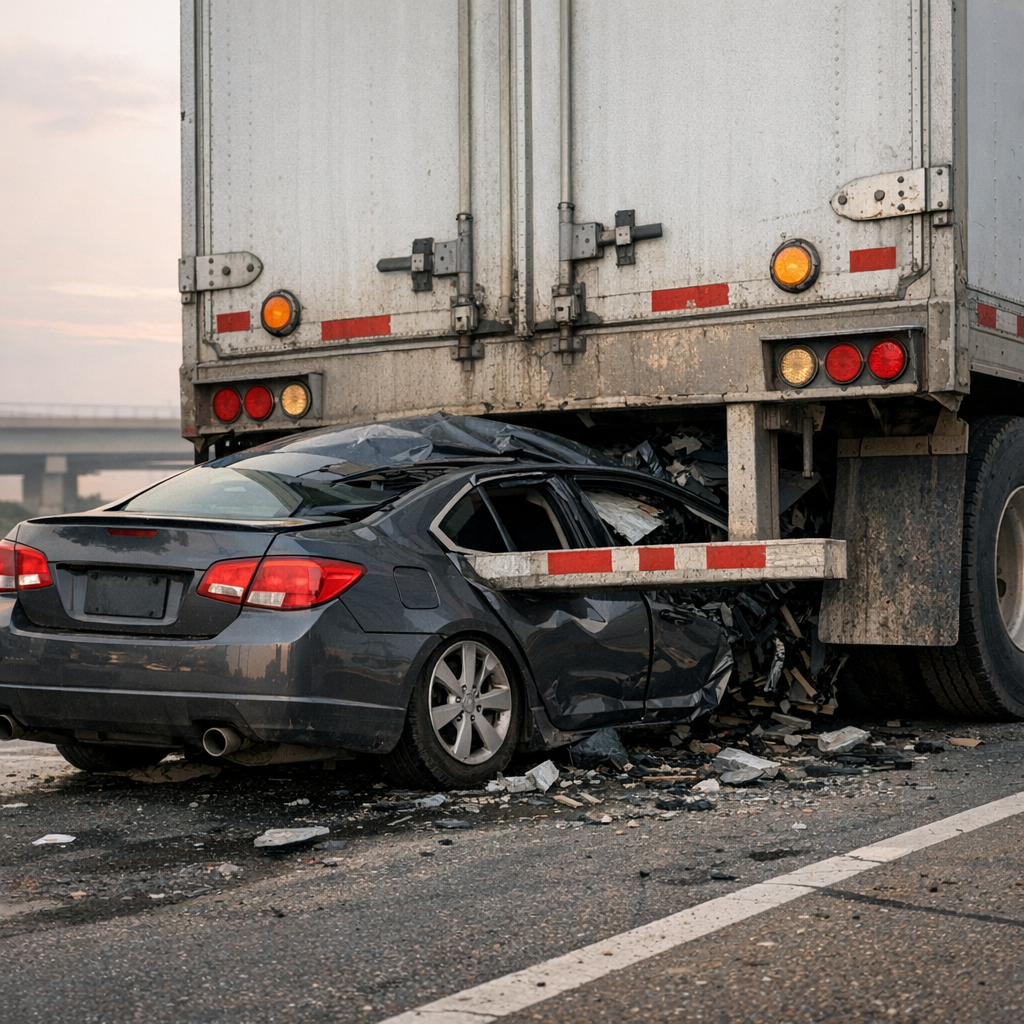 underride fatality risk illustration for Why underride crashes often result in fatalities