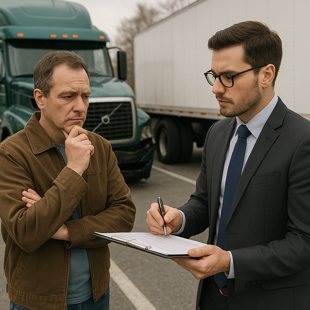 benefits truck accident lawyer illustration for Benefits of hiring a truck accident lawyer