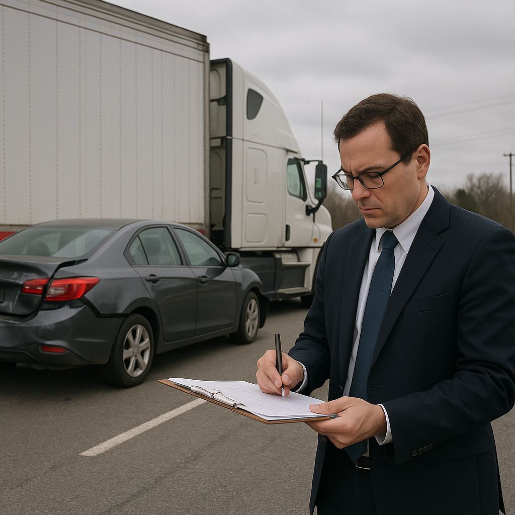 case value truck accident lawyer illustration for How lawyers determine case value in truck accident claims