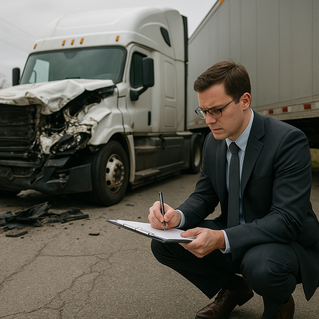 gather evidence truck accident lawyer illustration for How lawyers gather evidence in truck accident cases