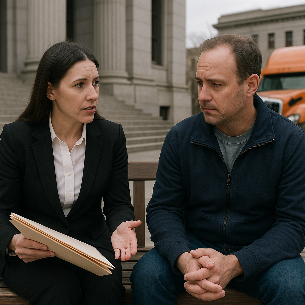 prepare client court truck accident lawyer illustration for How lawyers prepare clients for court in truck accident cases