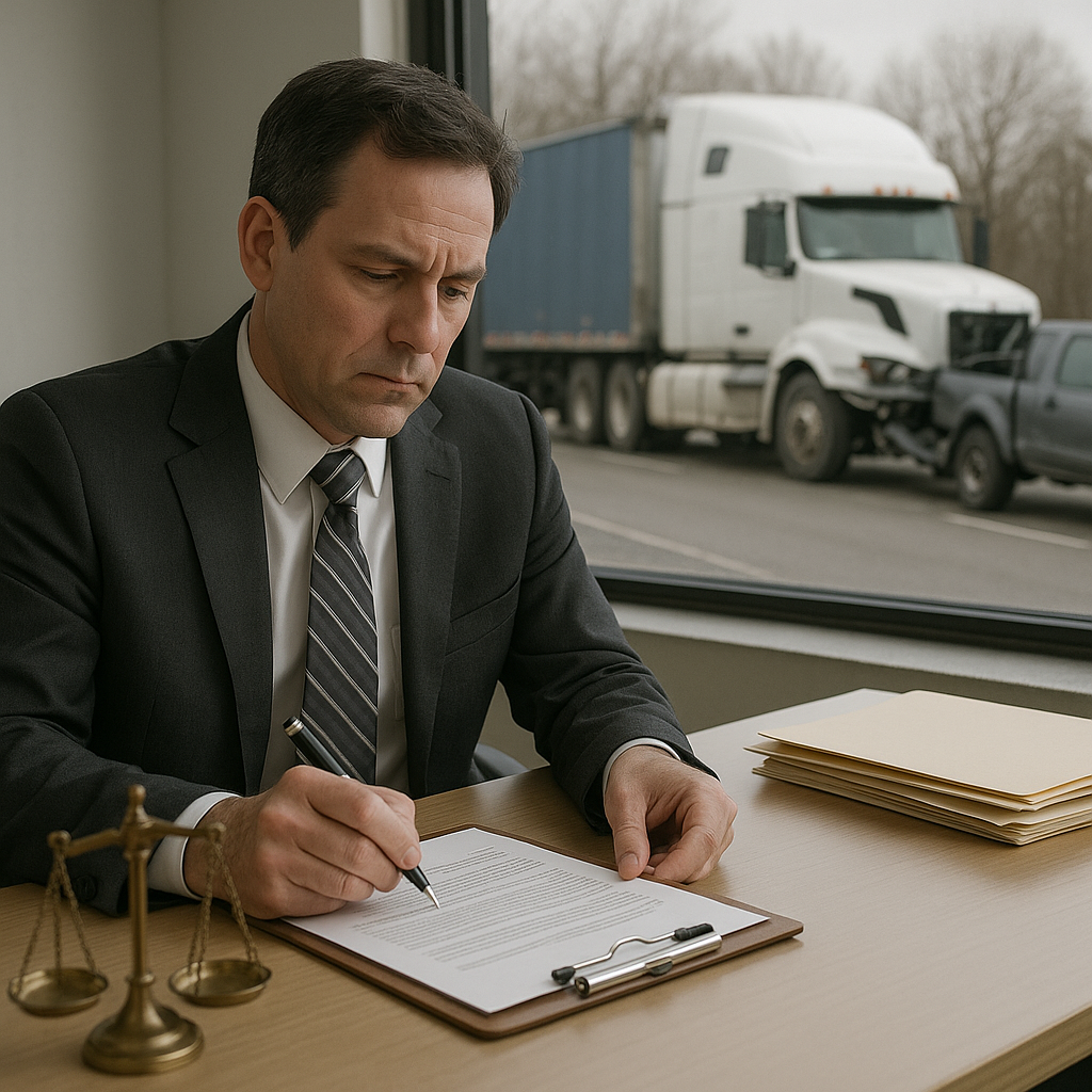 prepare settlement truck accident lawyer illustration for How lawyers prepare truck accident cases for settlement