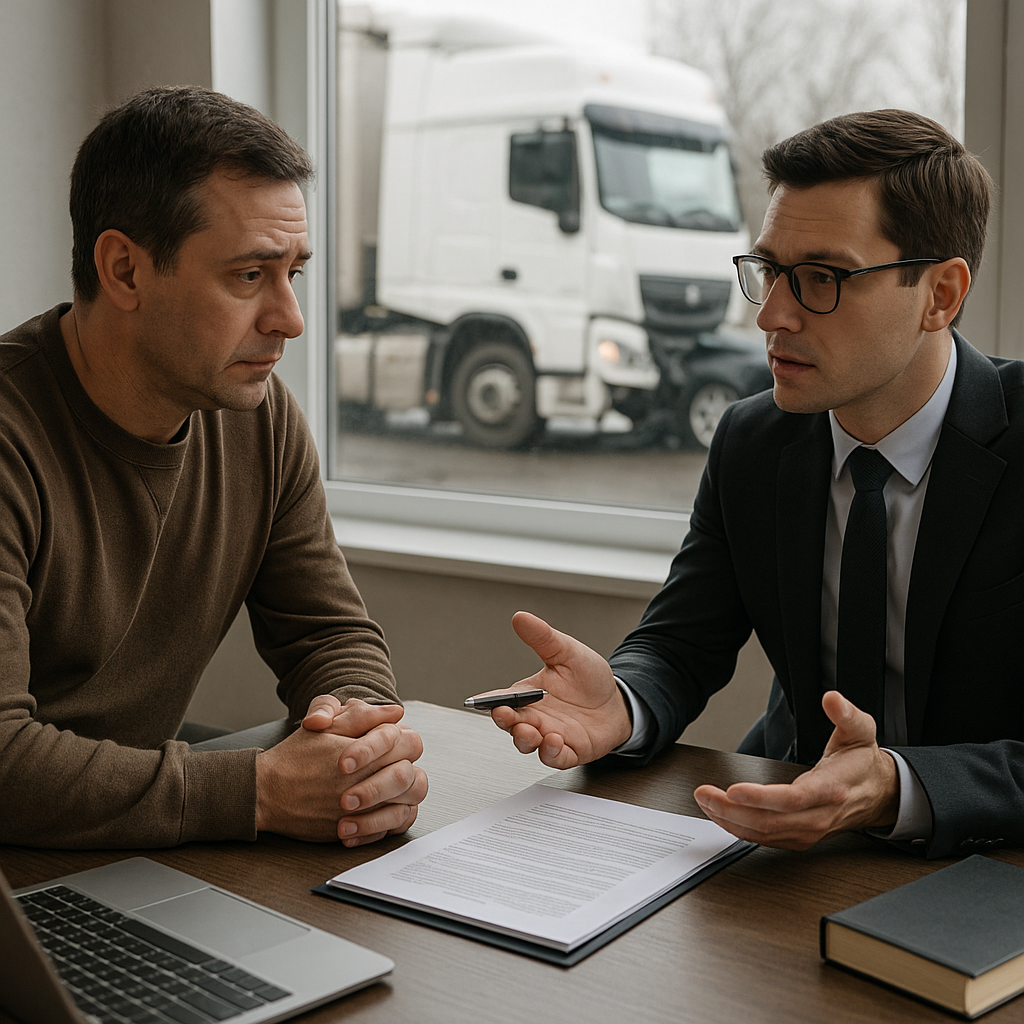 questions truck accident lawyer illustration for Questions to ask a truck accident attorney