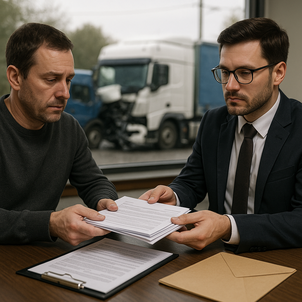 documents truck accident lawyer illustration for What documents to bring to a lawyer after a truck accident