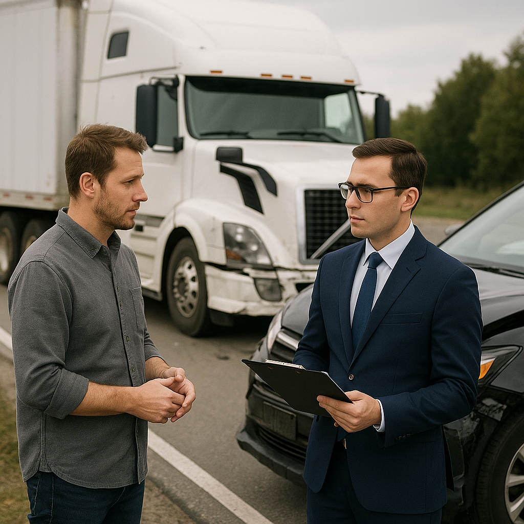 after hiring truck accident lawyer illustration for What happens after you hire a truck accident lawyer