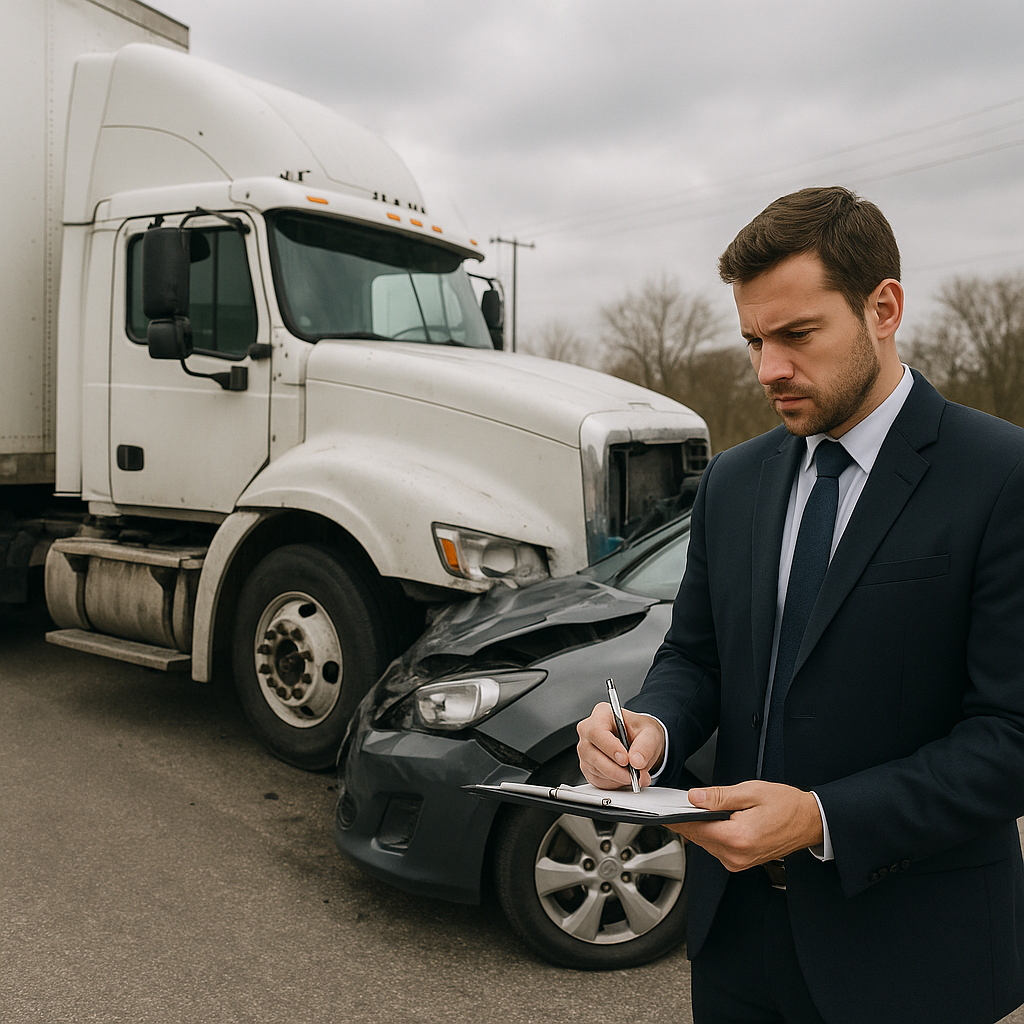 partial fault truck accident lawyer illustration for What happens if you partially caused a truck accident
