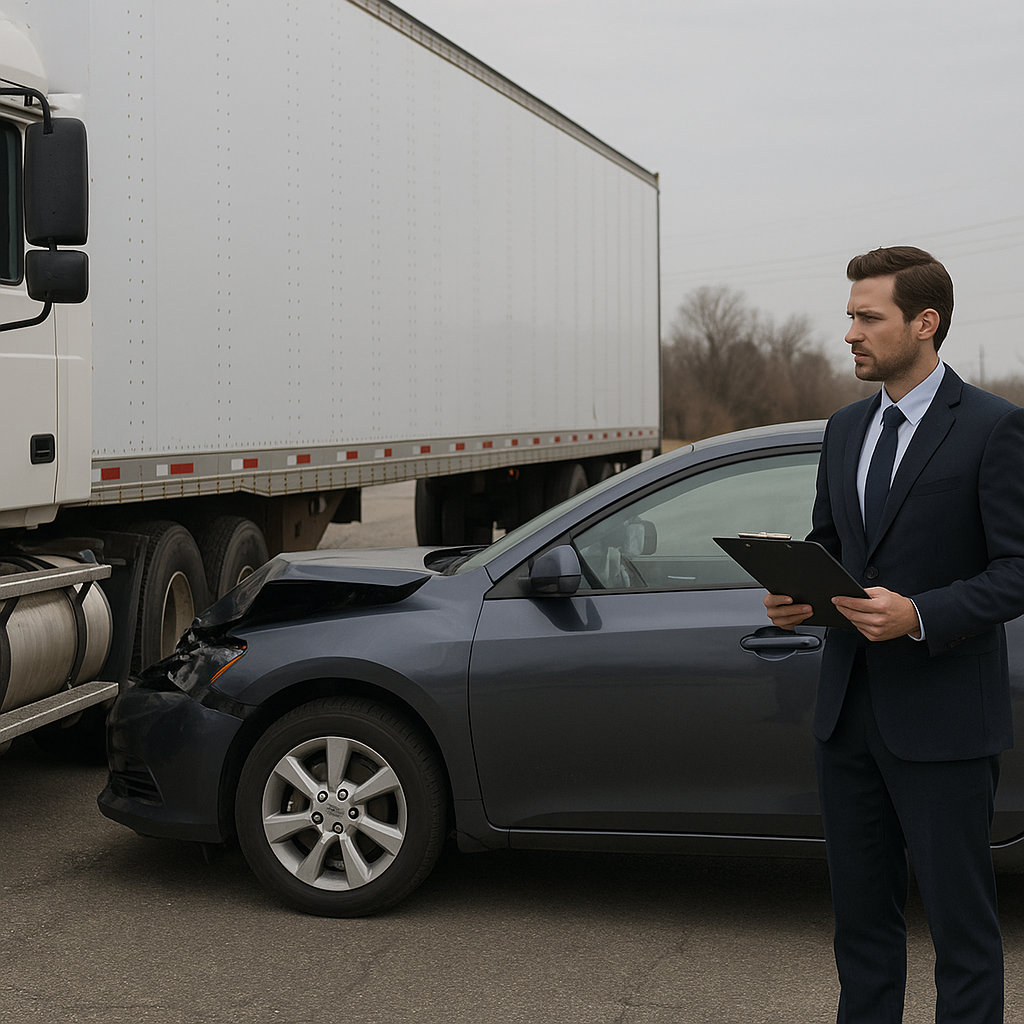 interstate truck accident lawyer illustration for What happens if your case involves interstate trucking laws