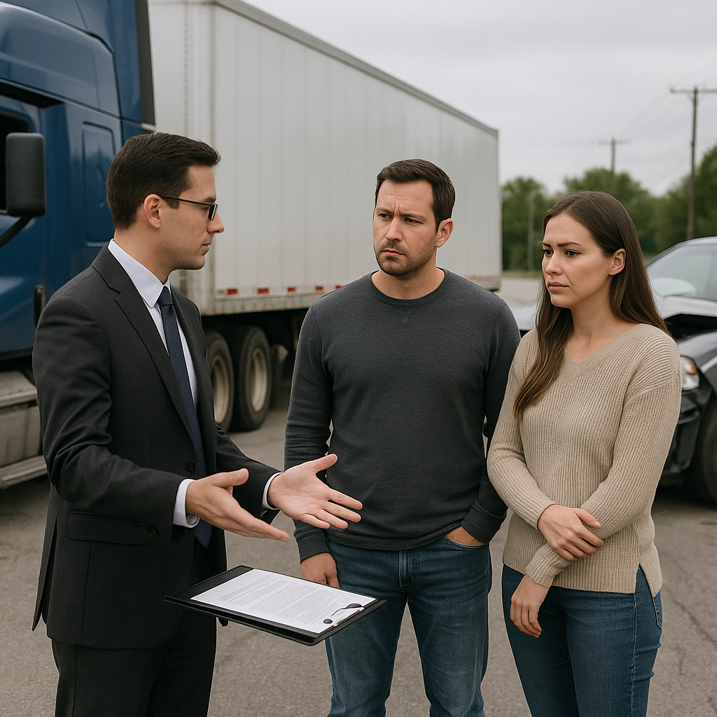 lawyer referral truck accident illustration for What happens if your lawyer refers your truck accident case