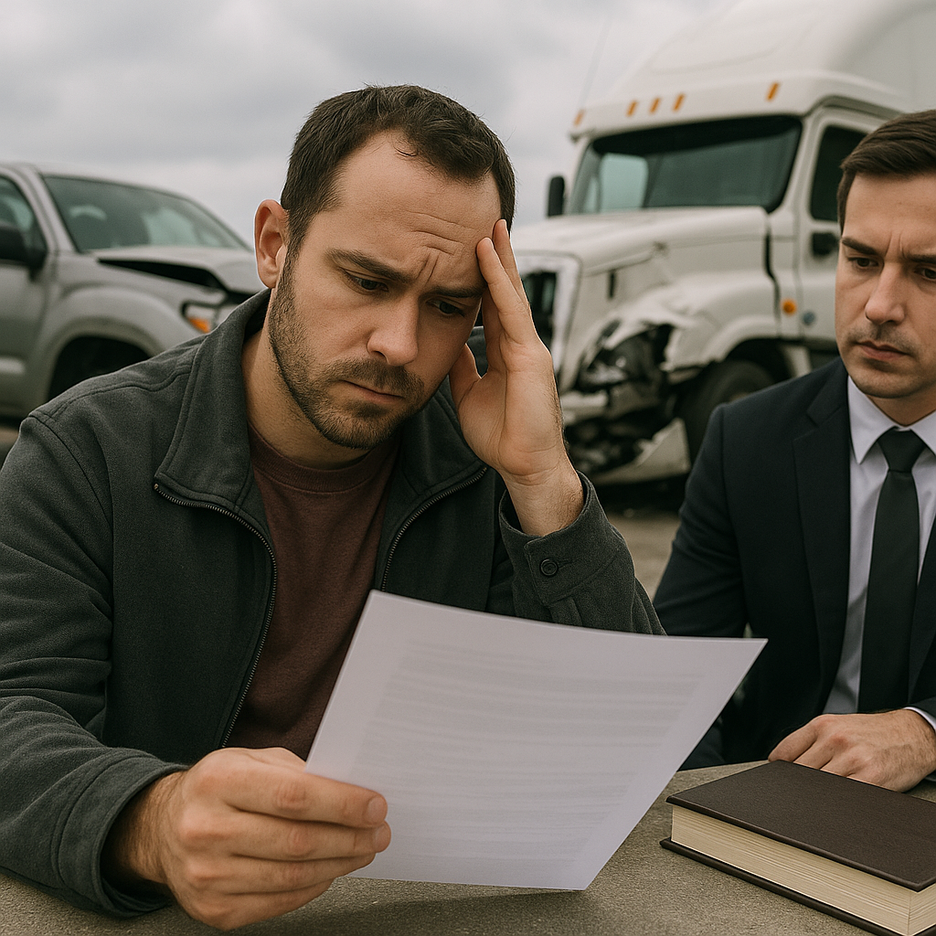 denied case truck accident lawyer illustration for What happens if your truck accident case is denied