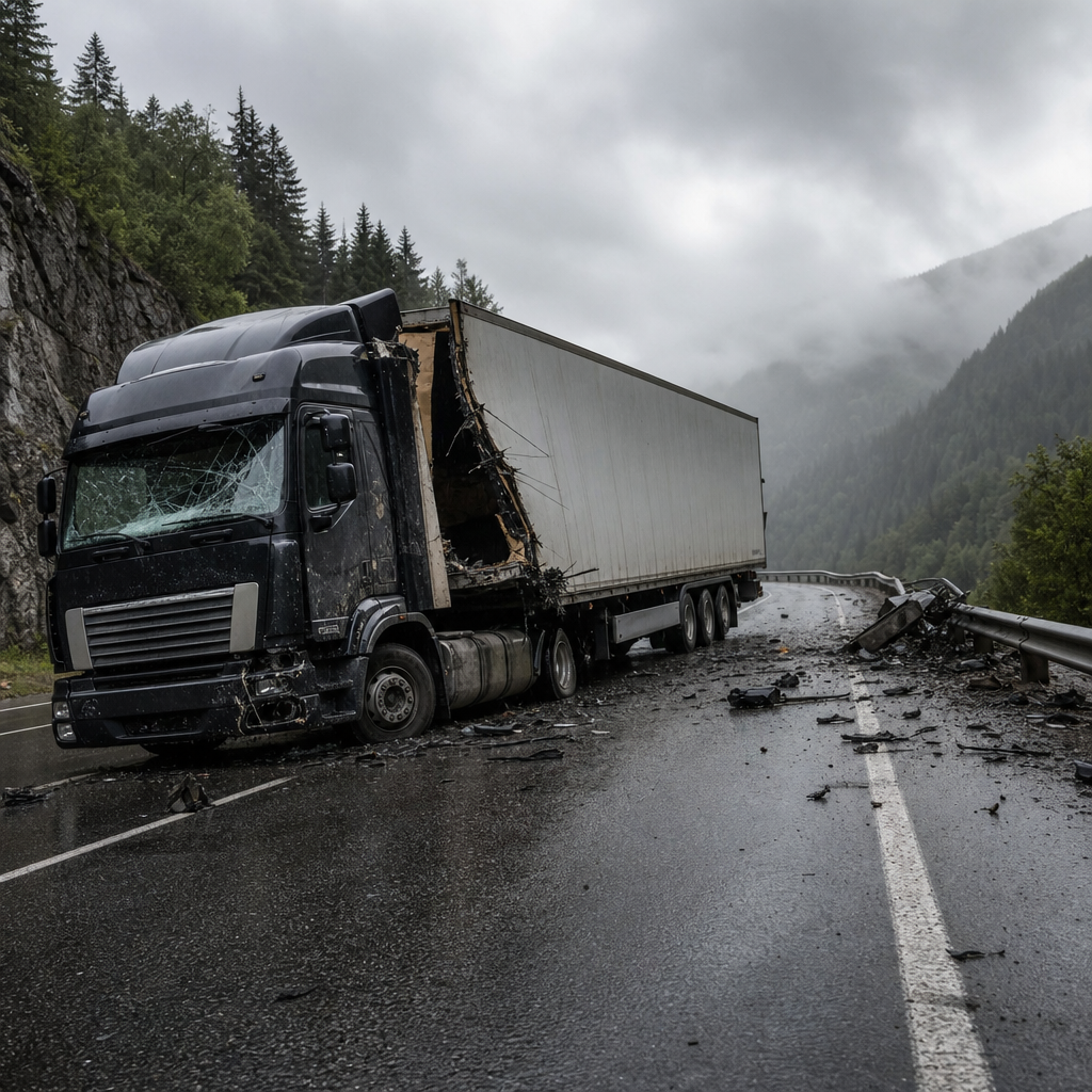 extreme truck accident conditions illustration for What makes certain accidents more extreme